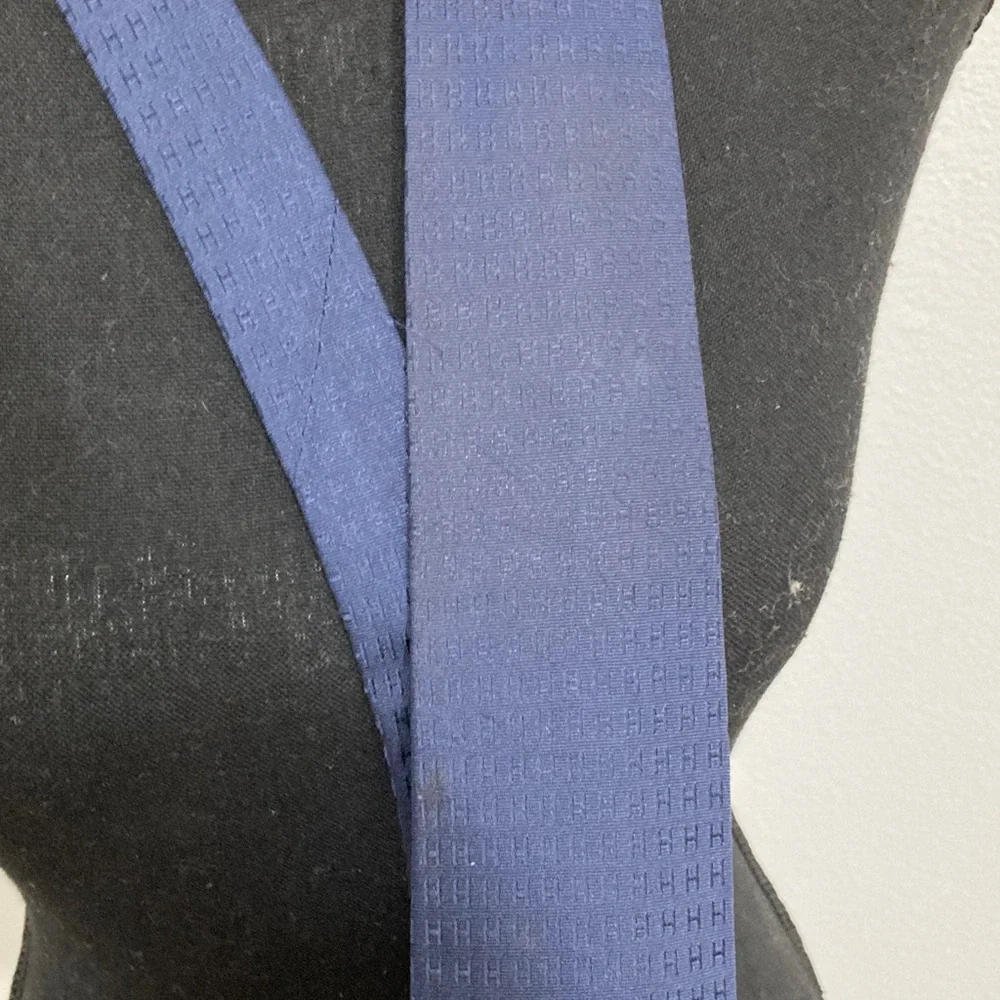 Hermes Classic Blue Silk Tie
